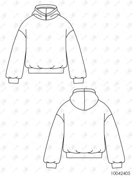 MOLDE POLERON HOODIE OVERSIZE MUJER 2405