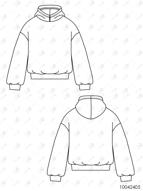 MOLDE POLERON HOODIE OVERSIZE MUJER 2405