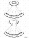 MOLDE VESTIDO HUASA RT 2511