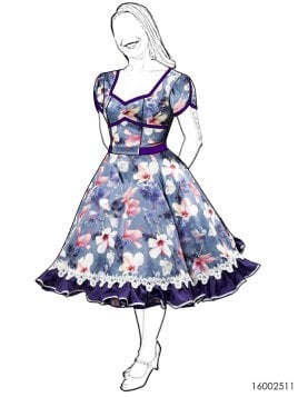 MOLDE VESTIDO HUASA RT 2511