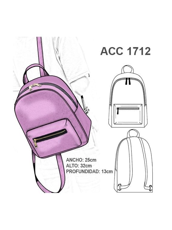 MINI MOCHILA BASICA DE 25x32CMS