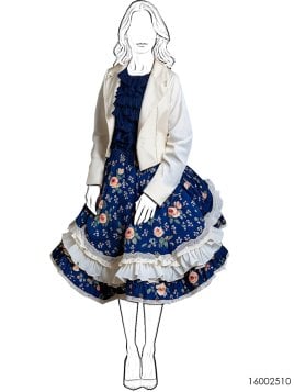 MOLDE VESTIDO HUASA Y CHAQUETA RT 2510