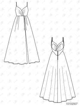 MOLDE VESTIDO NOVIA MUJER 2507