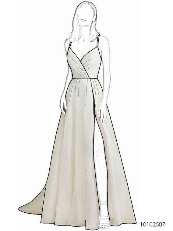 MOLDE VESTIDO NOVIA MUJER 2507