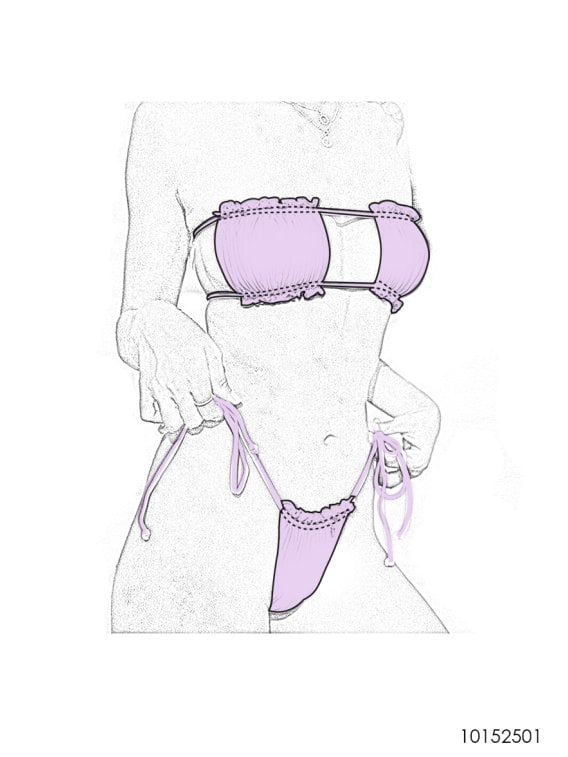 MOLDE TRAJE DE BAÑO 2 PIEZAS MUJER 2501