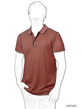 MOLDE POLERA BASICA HOMBRE 2501