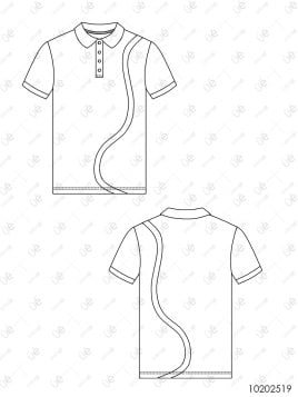 MOLDE DEPORTE CAMISETA CORTES 2519