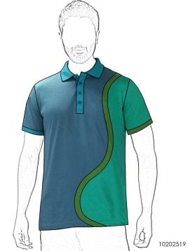 MOLDE DEPORTE CAMISETA CORTES 2519