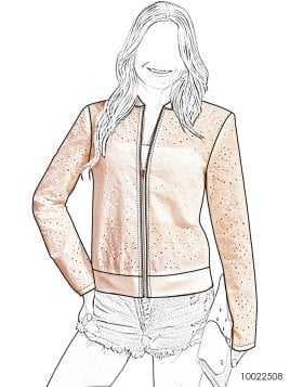 MOLDE CHAQUETA BOMBER MUJER 2508