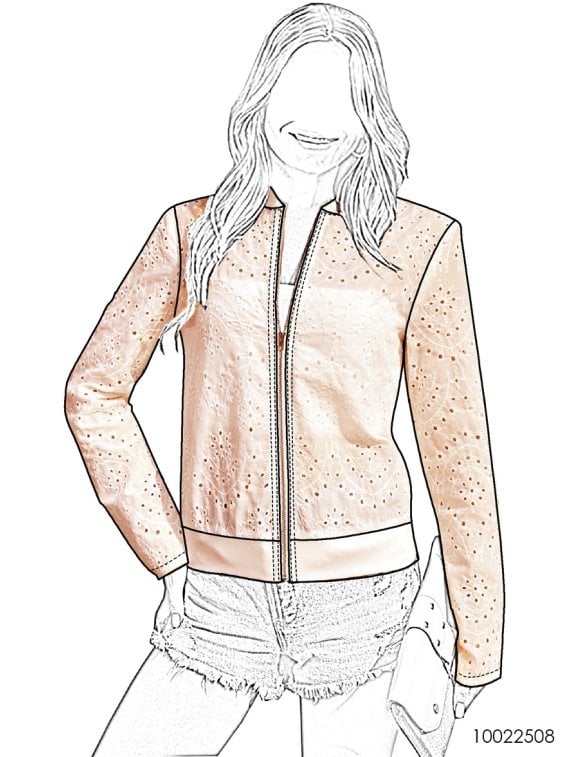 MOLDE CHAQUETA BOMBER MUJER 2508