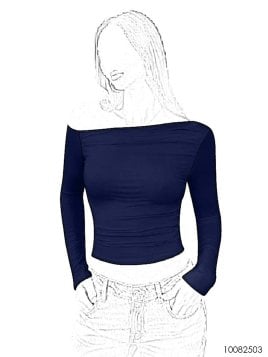 MOLDE TOP ASIMETRICO MUJER 2503