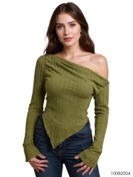 MOLDE TOP ASIMETRICO MUJER 2504