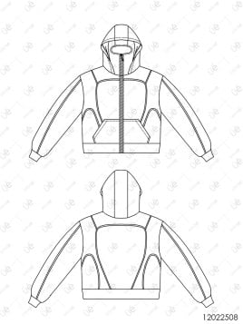 MOLDE CHAQUETA SUDADERA HOMBRE 2508