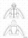 MOLDE CHAQUETA SUDADERA HOMBRE 2508