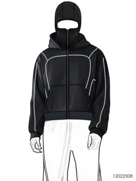 MOLDE CHAQUETA SUDADERA HOMBRE 2508