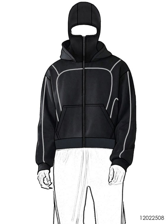 MOLDE CHAQUETA SUDADERA HOMBRE 2508