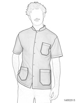 MOLDE TRABAJO CHAQUETA MEDICO 2515