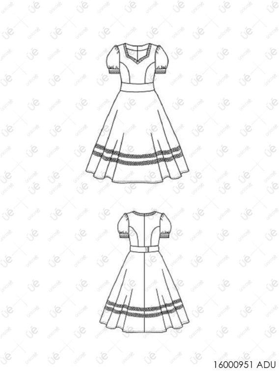 VESTIDO HUASA ADULTO RT 1109