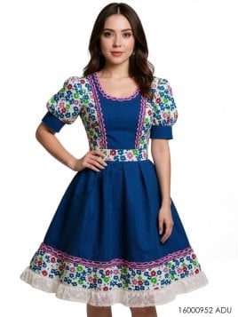 VESTIDO DE HUASA ADULTO RT 0952