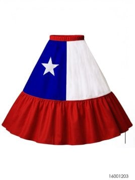 FALDA BANDERA CHILENA RT 1203
