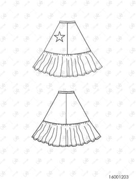 FALDA BANDERA CHILENA RT 1203