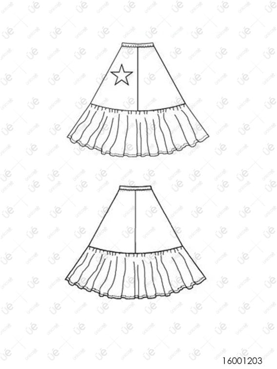 FALDA BANDERA CHILENA RT 1203