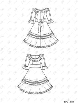 VESTIDO DE HUASA RT 1310