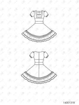 VESTIDO DE HUASA RT 1318