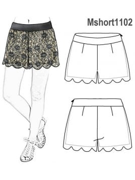 SHORT FALDA MUJER 1102