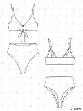 MOLDE TRAJE DE BAÑO 2 PIEZAS LESS MUJER 2506