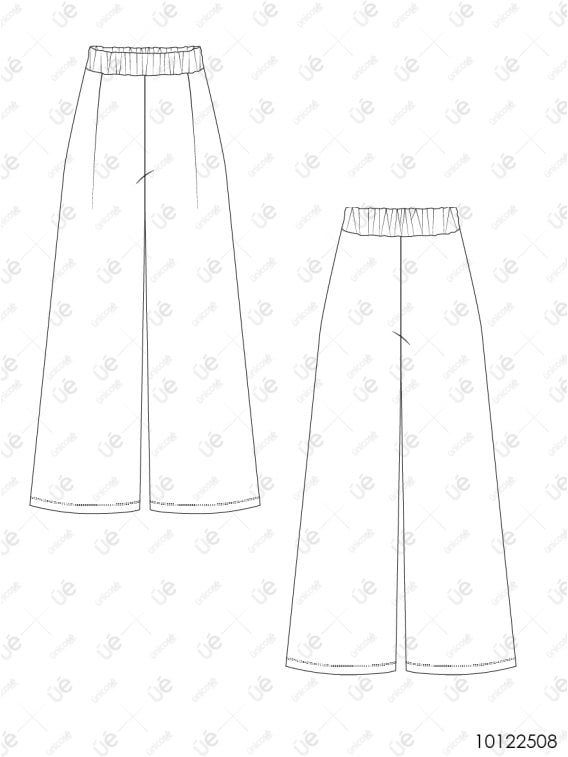 MOLDE PANTALON PALAZZO MUJER 2508