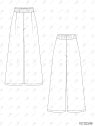 MOLDE PANTALON PALAZZO MUJER 2508