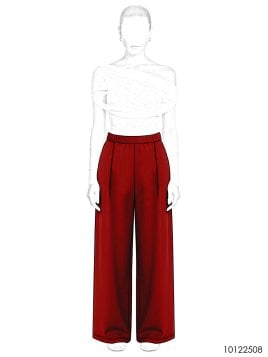 MOLDE PANTALON PALAZZO MUJER 2508