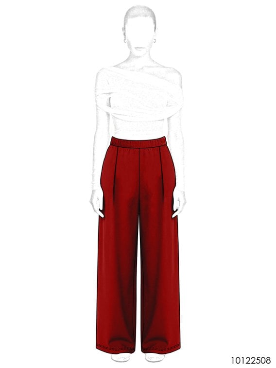 MOLDE PANTALON PALAZZO MUJER 2508