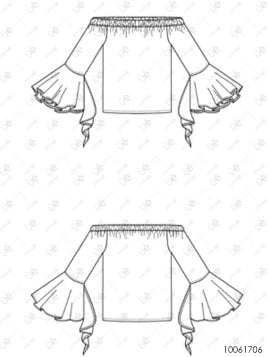 MOLDES BLUSA BARDOT MUJER 1706