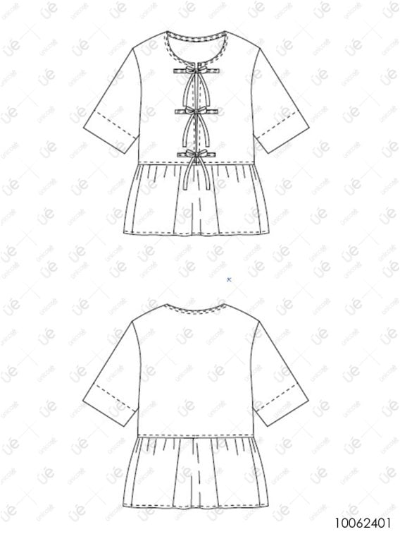 MOLDE BLUSA VUELOS MUJER 2401