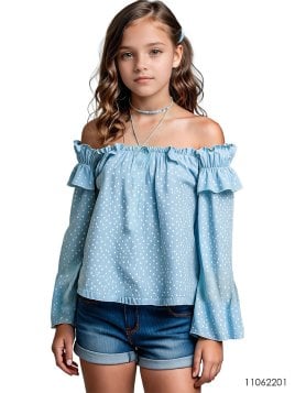 MOLDE BLUSA BARDOT NIÑA 2201