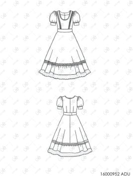 VESTIDO DE HUASA ADULTO RT 0952