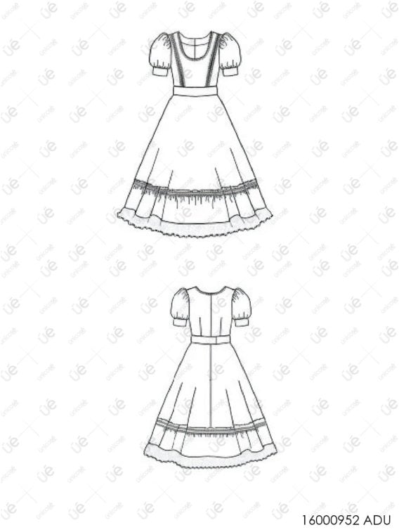 VESTIDO DE HUASA ADULTO RT 0952