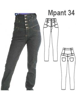 PANTALON JEANS MUJER 0934
