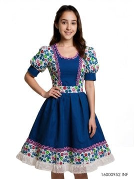 VESTIDO DE HUASA INFANTIL RT 0952