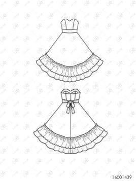 MOLDE VESTIDO HUASA RT 1439