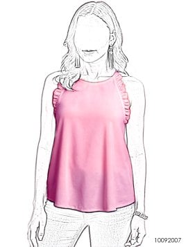 MOLDE POLERA TOP MUJER 2007