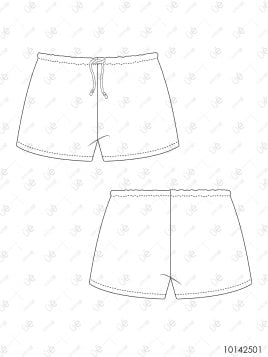 MOLDE SHORT BASICO MUJER 2501
