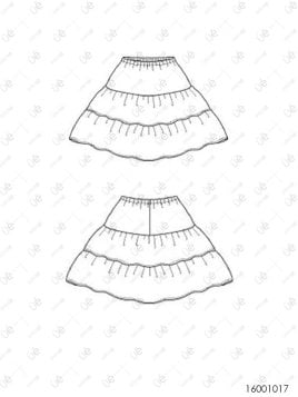 FALDON Y DELANTAL HUASA RT 1017