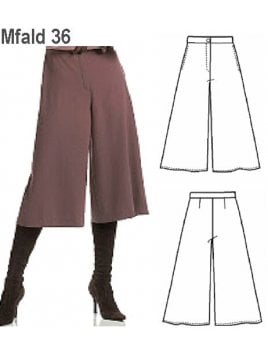 MOLDE: FALDA PANTALON 