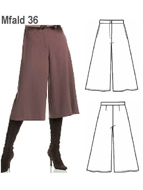 MOLDE: FALDA PANTALON 