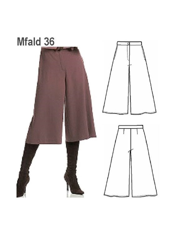 MOLDE: FALDA PANTALON 