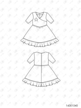 VESTIDO HUASA BEBE RT 1540