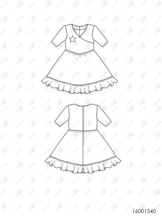 VESTIDO HUASA BEBE RT 1540
